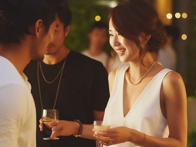 Attending high-end private party